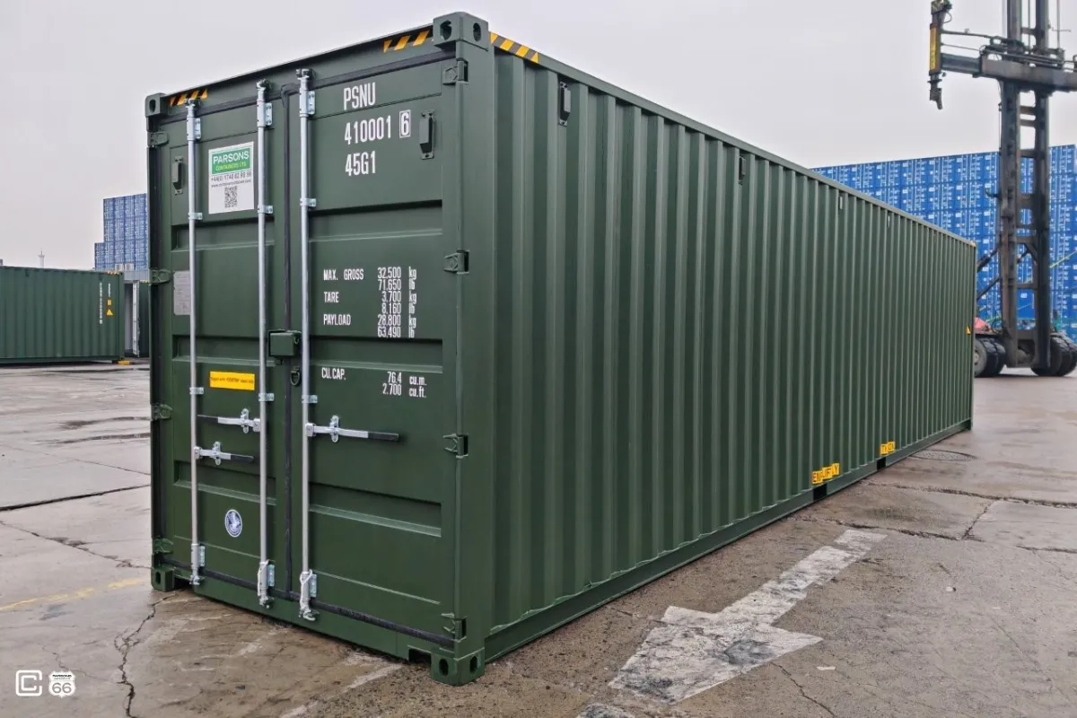 Seecontainer 40 Fuß Erstreise