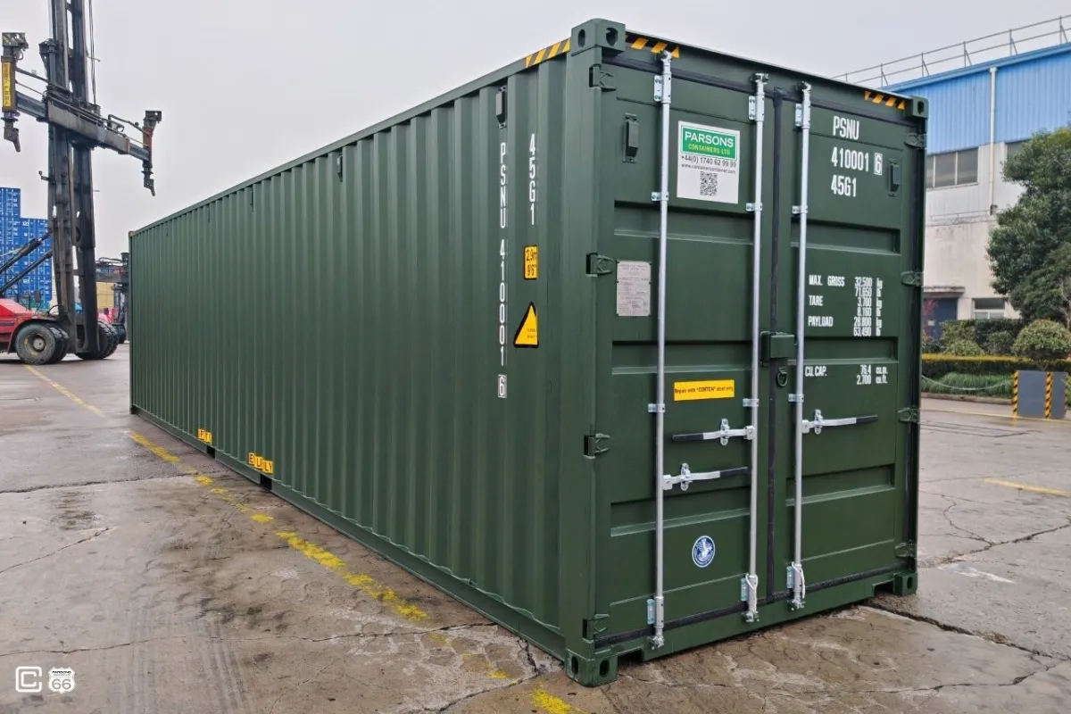 Seecontainer 40 Fuß Erstreise