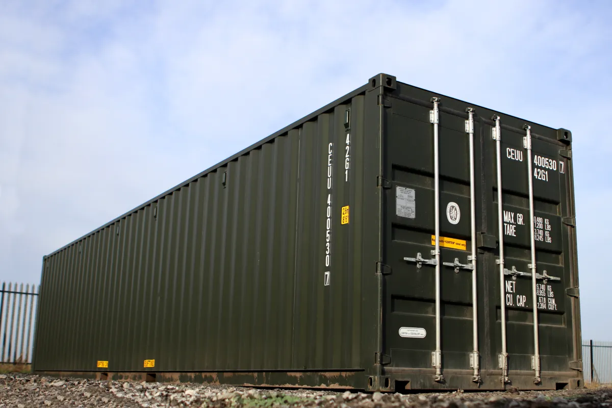 Seecontainer 40 Fuß Erstreise