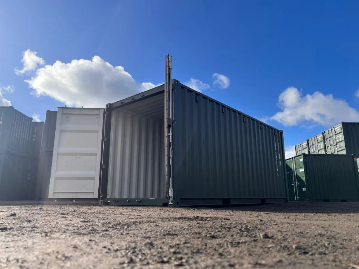 Zeecontainer 20 voet eerste reis