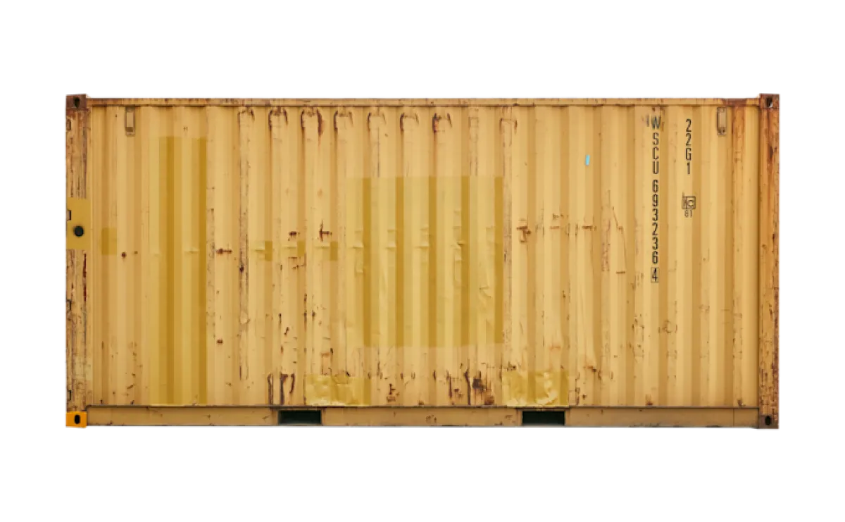 Seecontainer 20 Fuß wind- und wasserdicht