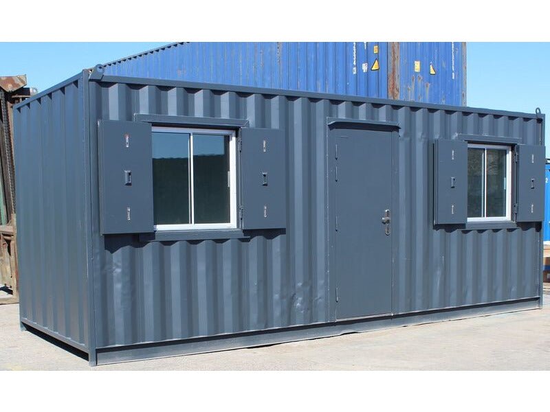 Contenedor oficina 20 pies con 2 ventanas