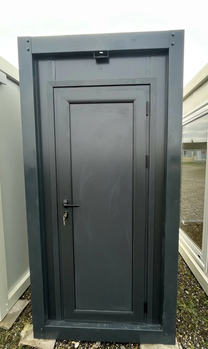 Single WC sanitary module, grey