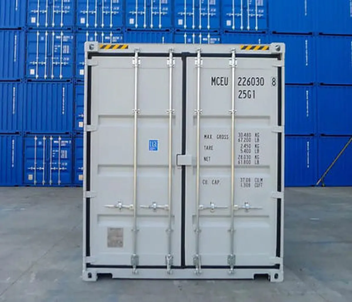 20'-dry tunnelcontainer met dubbele deuren