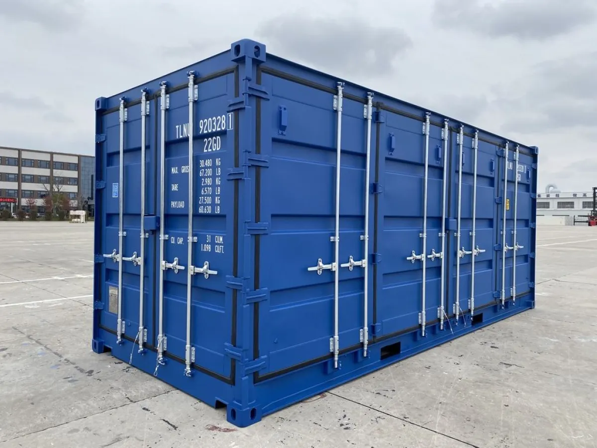 20' open-side container with 4 side doors