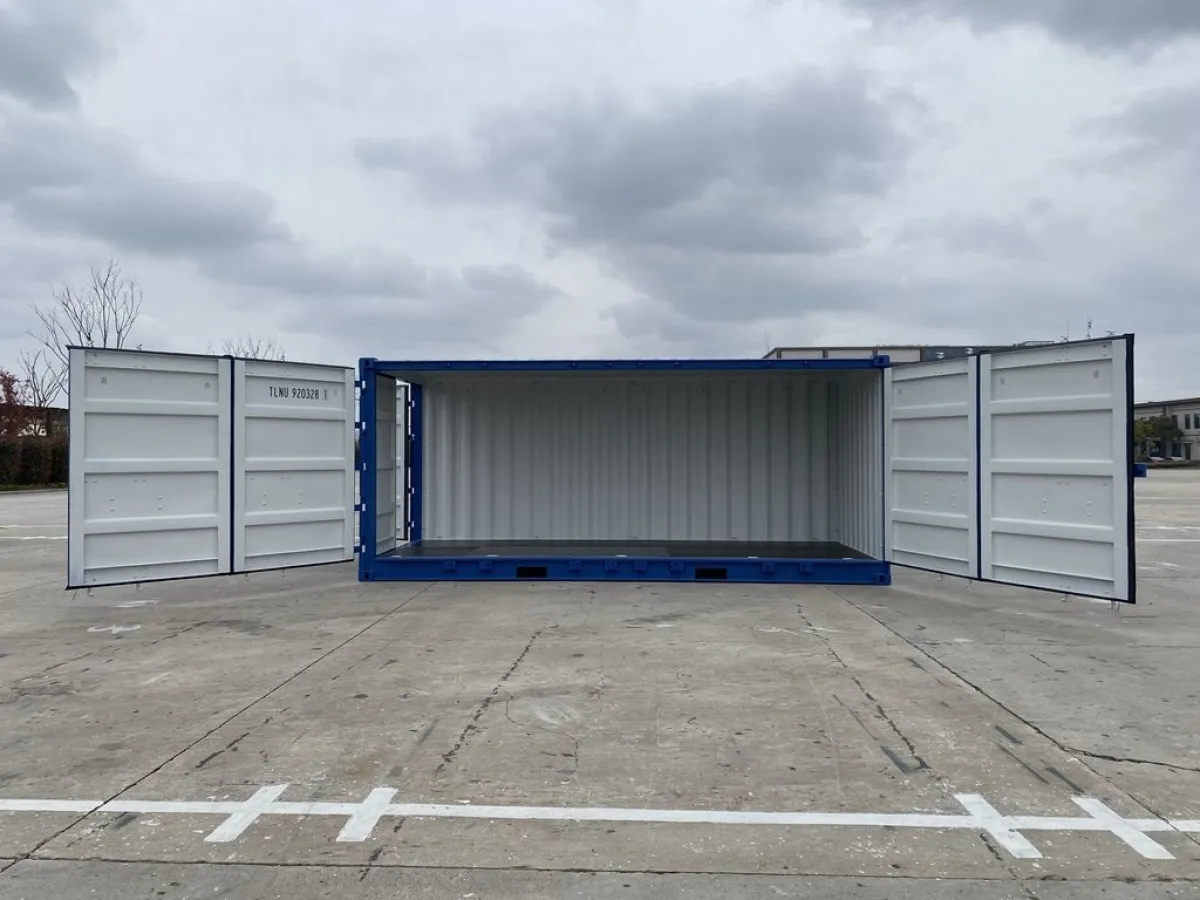 20' open-side container with 4 side doors