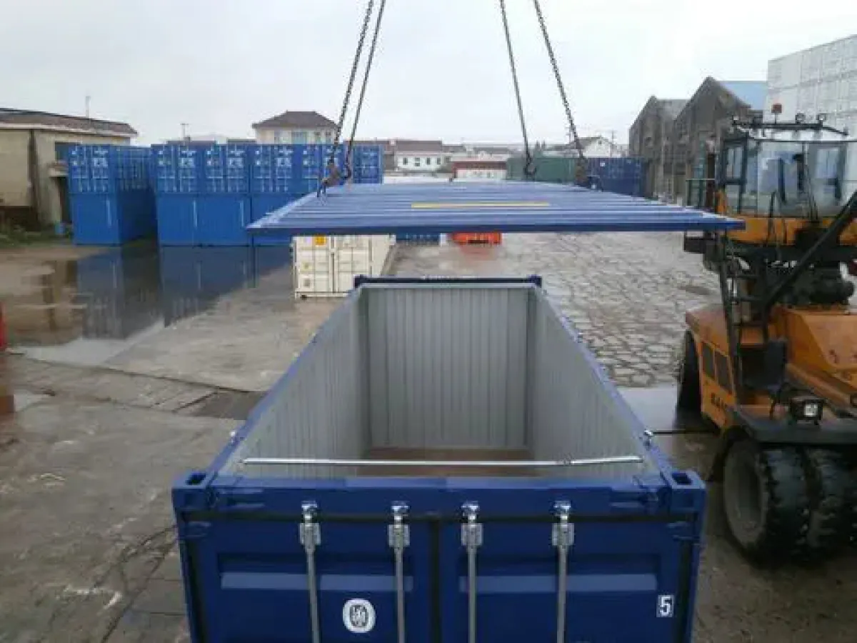 Container 20' open top tetto apribile