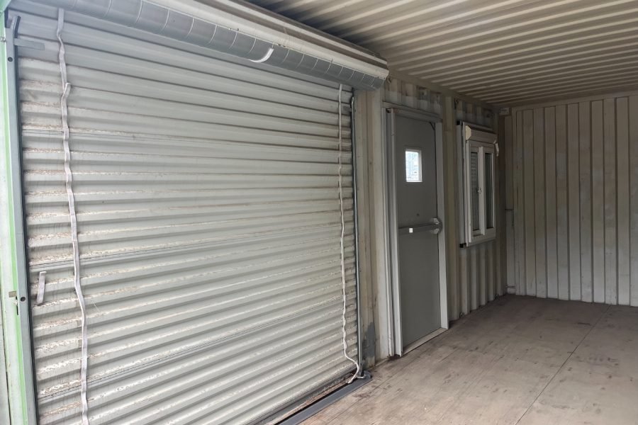 20' modified, window + roller door