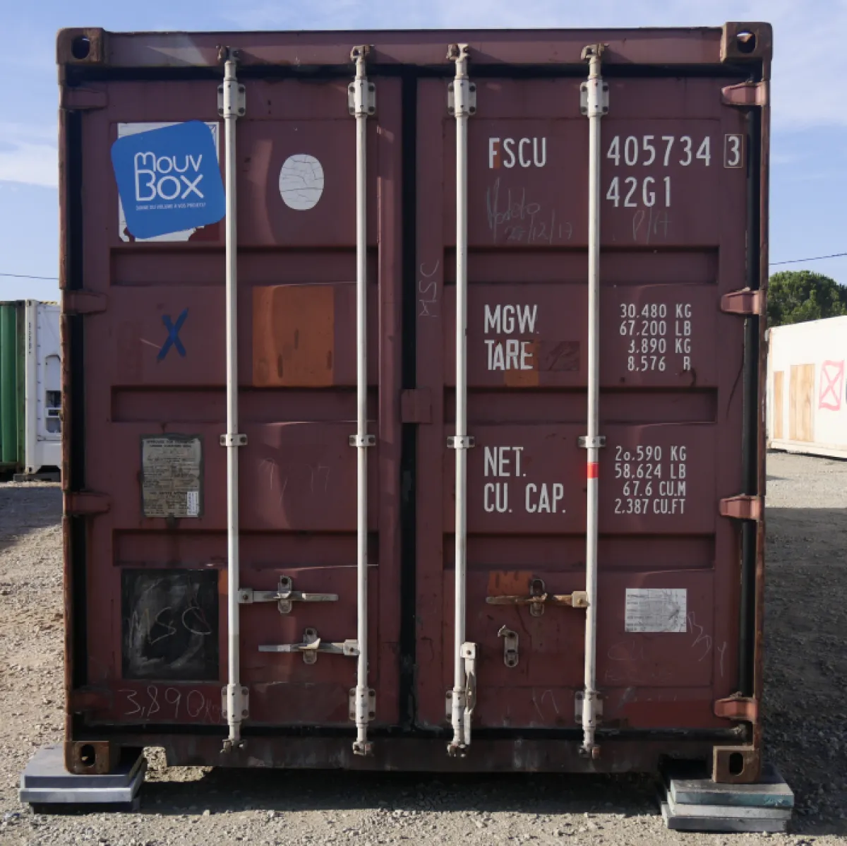Seecontainer 40 Fuß DRY gebraucht wasserdicht