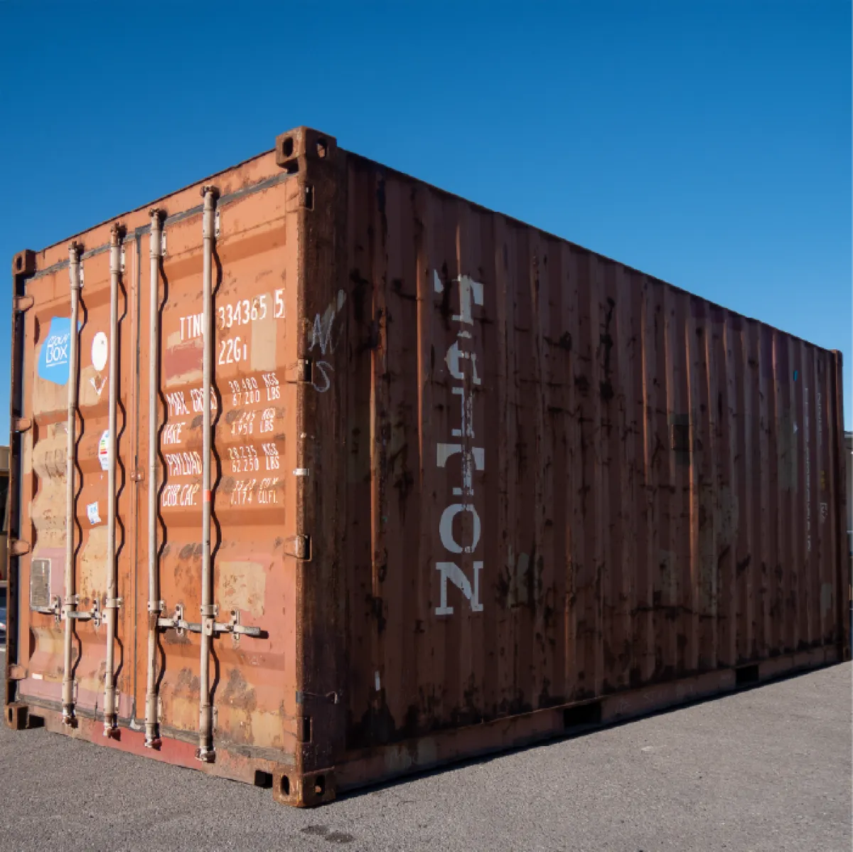 Container marittimo 20 piedi DRY usato non stagno