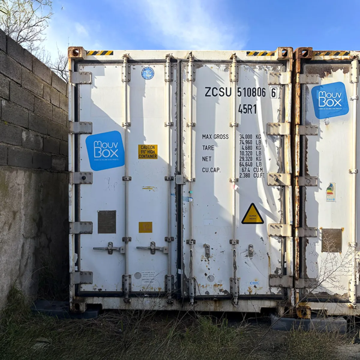 Kühlcontainer 40 Fuß High Cube gebraucht wasserdicht