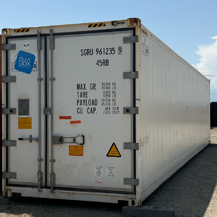 Container frigorifique REEFER 40 pieds High Cube occasion étanche