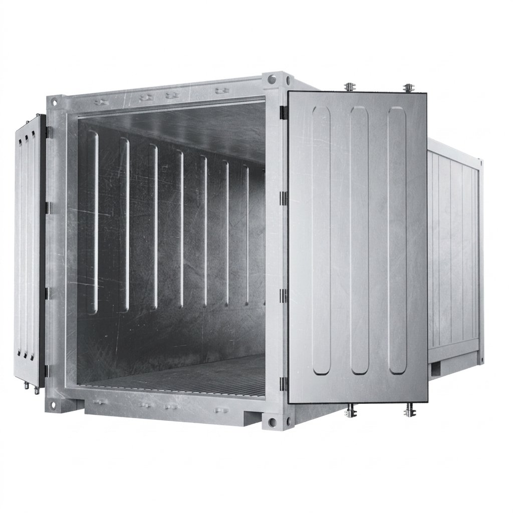 Koelcontainer 20 voet gebruikt waterdicht