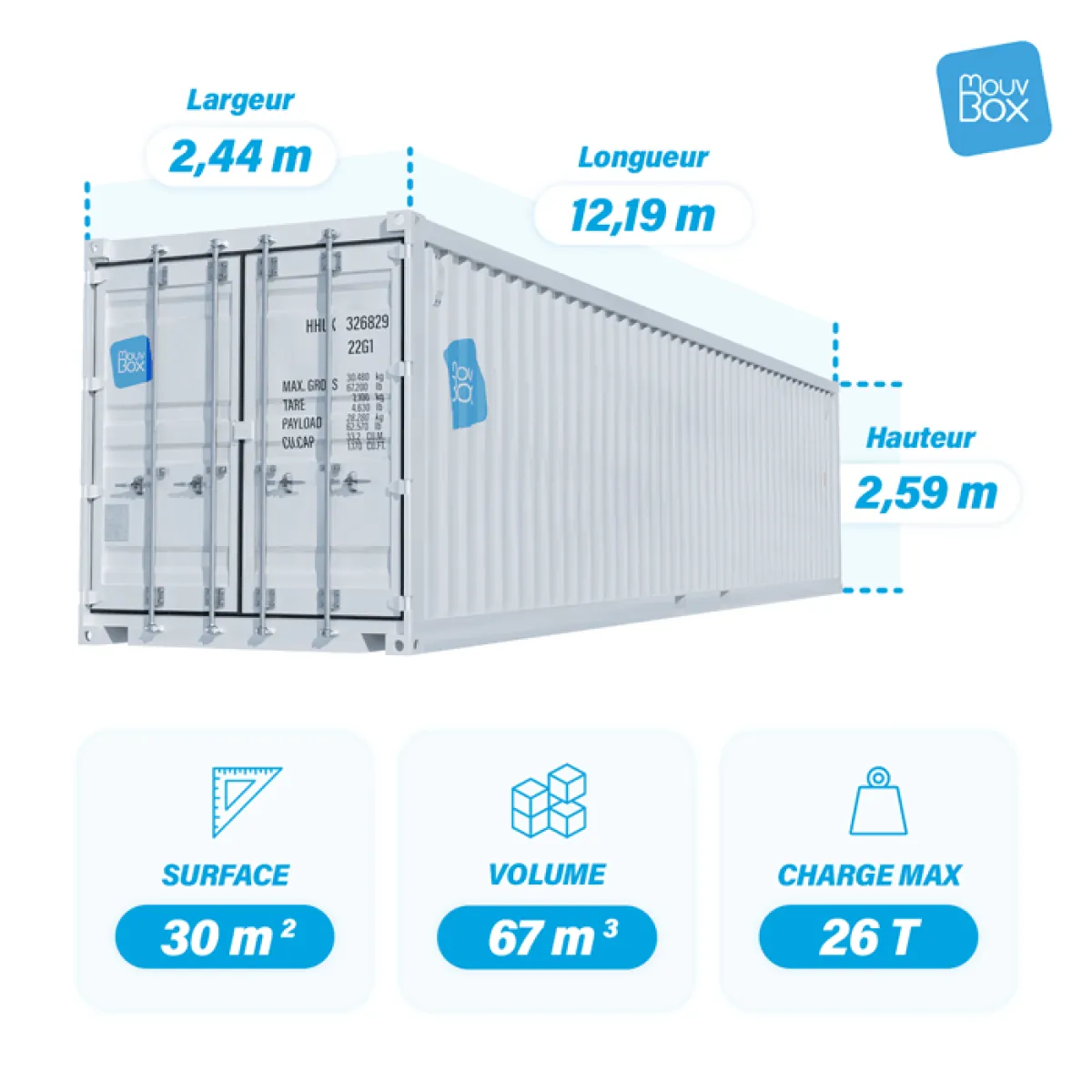 Container marittimo 40 piedi DRY nuovo