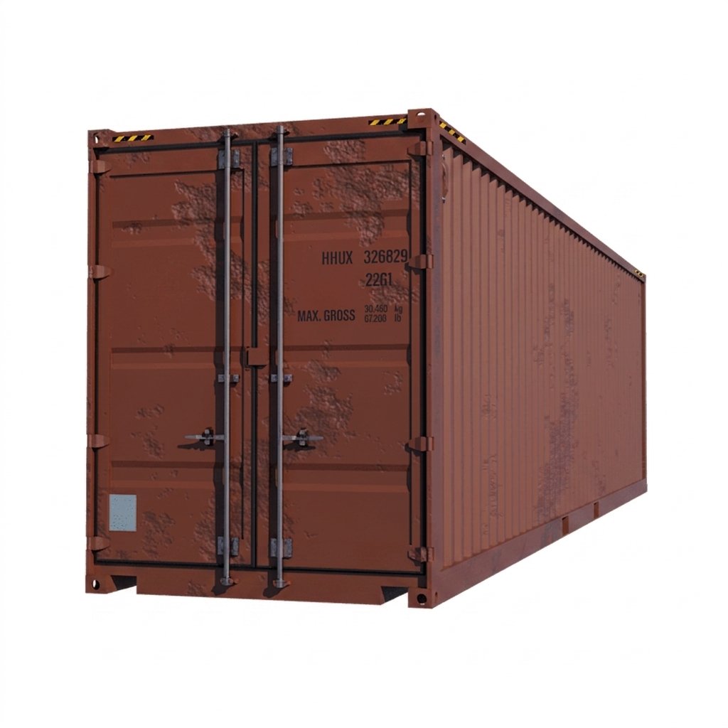 Zeecontainer 40 voet High Cube High Cube gebruikt niet waterdicht