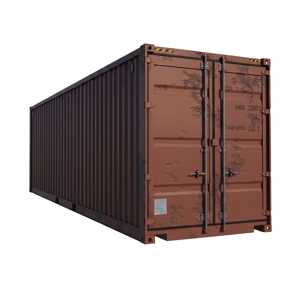 Zeecontainer 40 voet High Cube High Cube gebruikt niet waterdicht