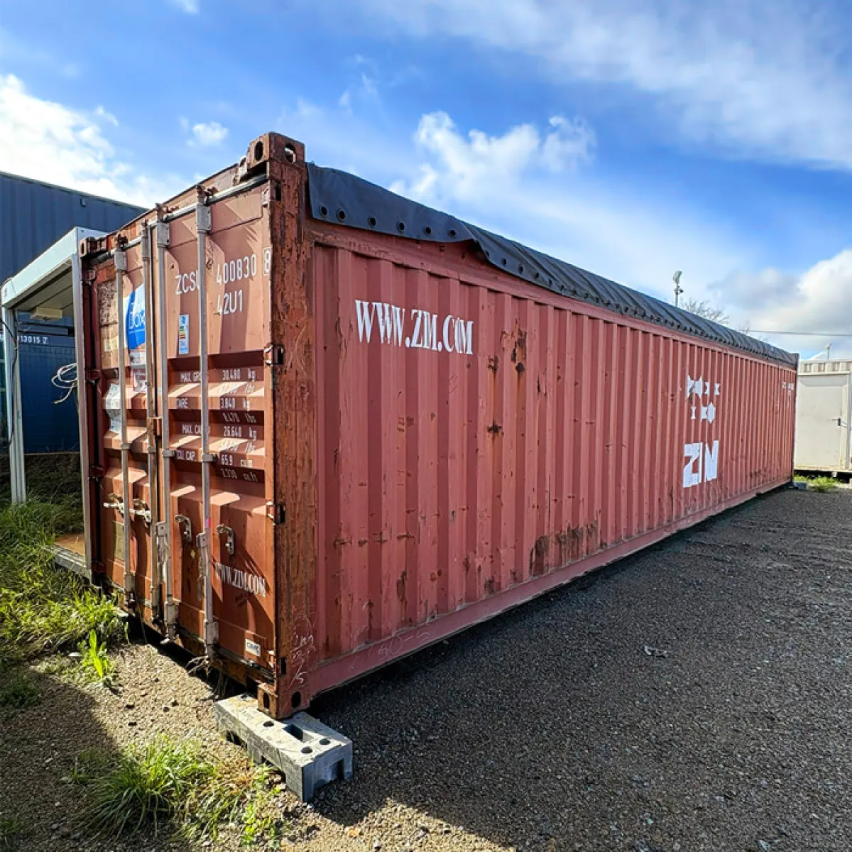 Zeecontainer 40 voet Open Top gebruikt waterdicht