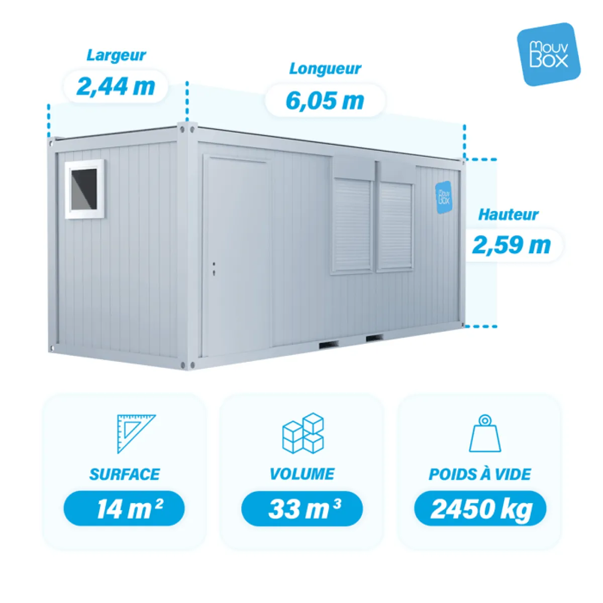 Sanitärcontainer 20 Fuß neu