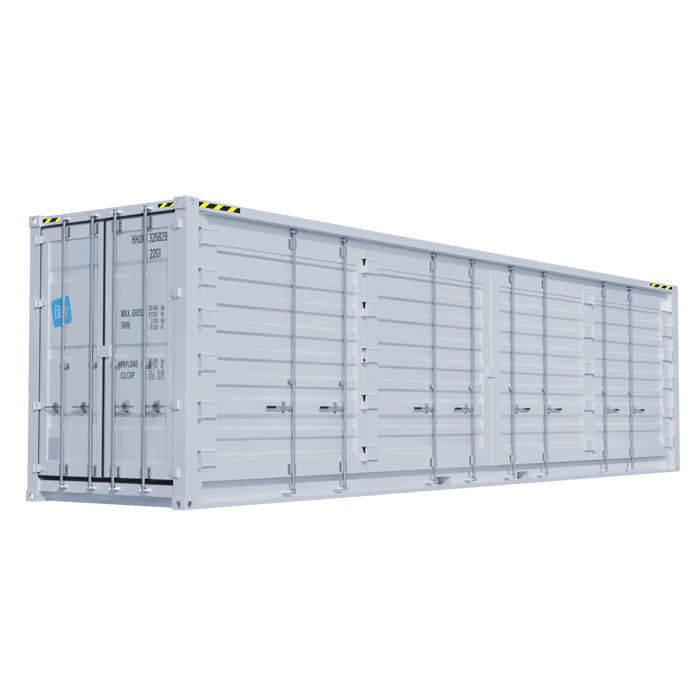 Seecontainer 40 Fuß High Cube Open Side neu