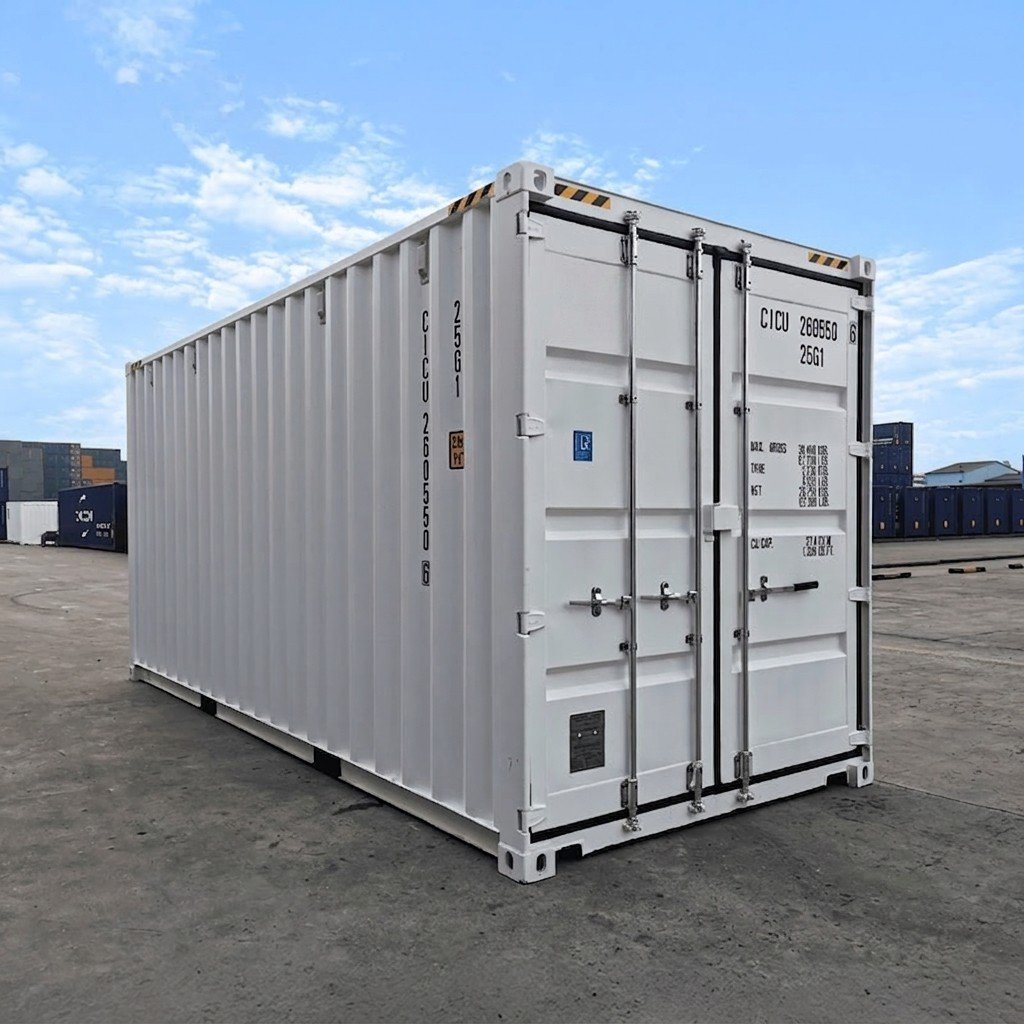 Container 20 pieds High Cube premier voyage