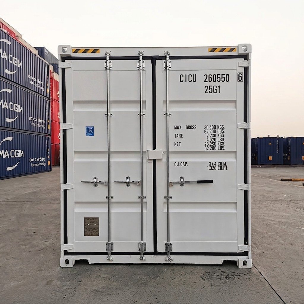 Container 20 pieds High Cube premier voyage