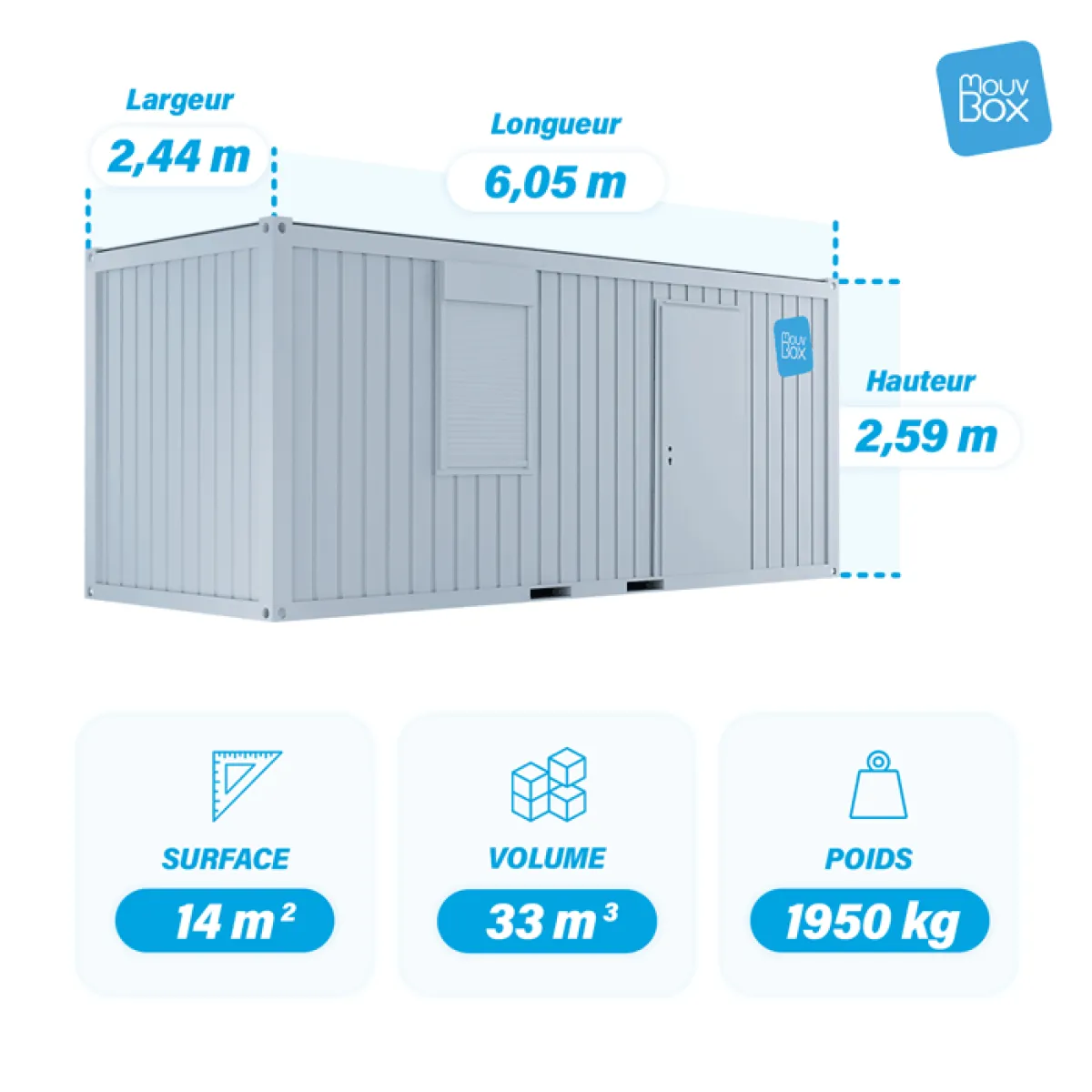 Bürocontainer 20 Fuß neu