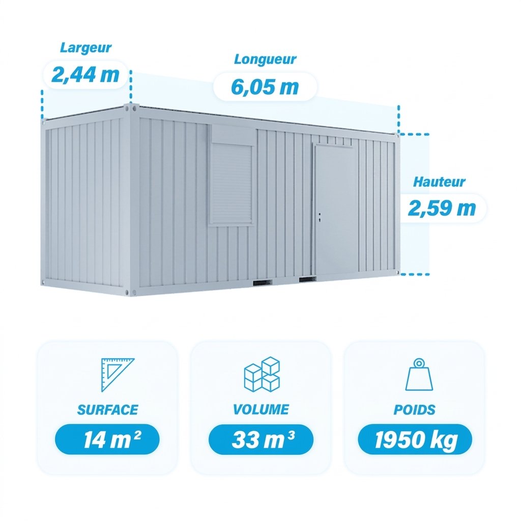 Oficina modular 20 pies nuevo