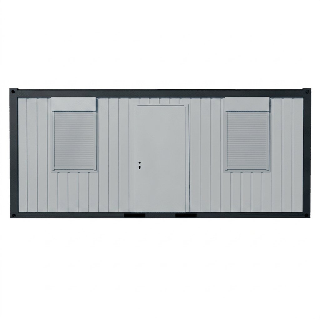 Bureau modulaire 20 pieds (1 porte, 2 fenêtres, isolation LV)