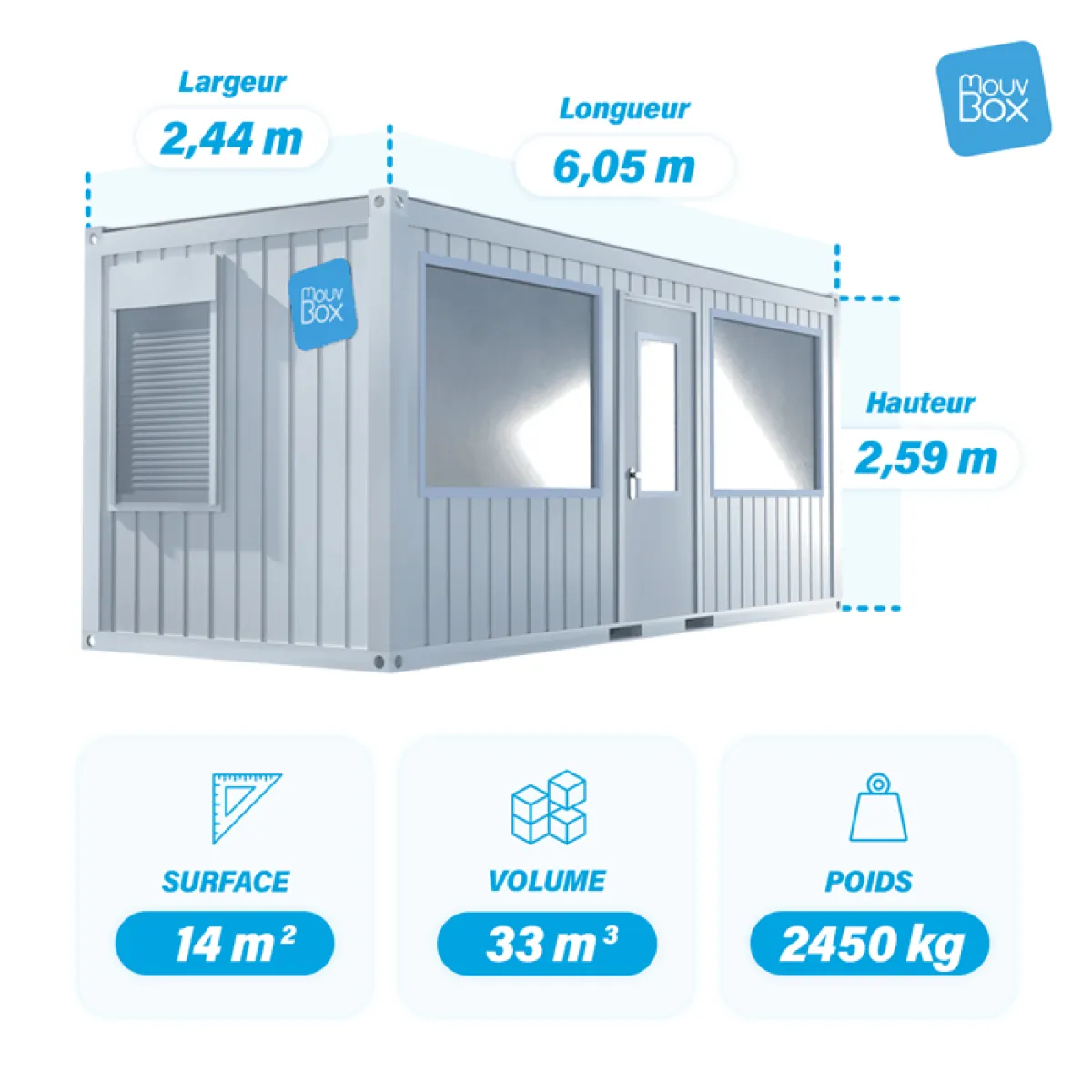 Bürocontainer 20 Fuß neu