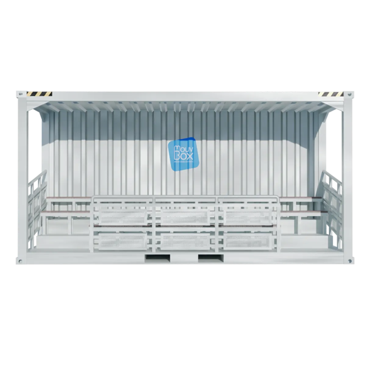 Zeecontainer 20 voet High Cube Tribune Box nieuw