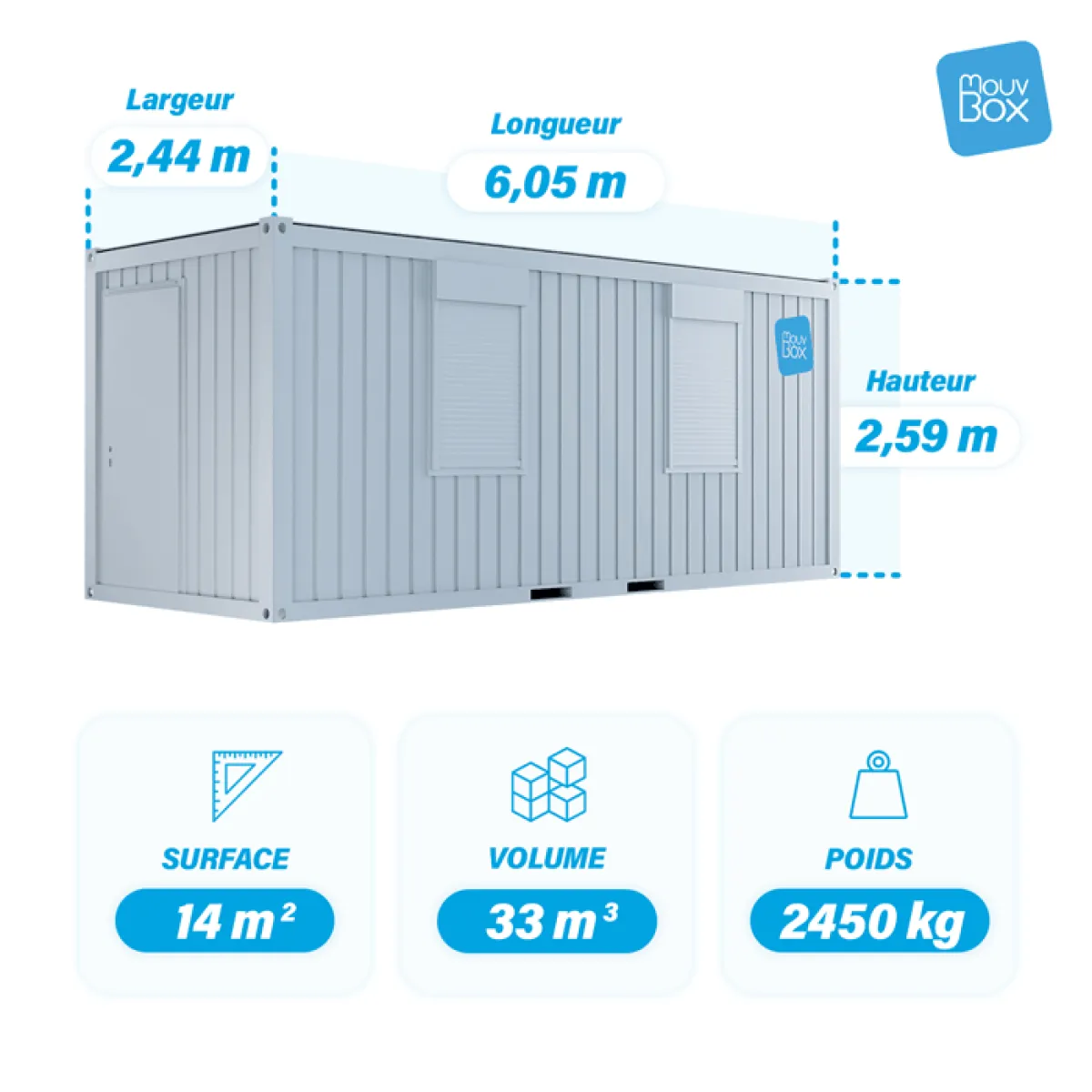 Bürocontainer 20 Fuß neu