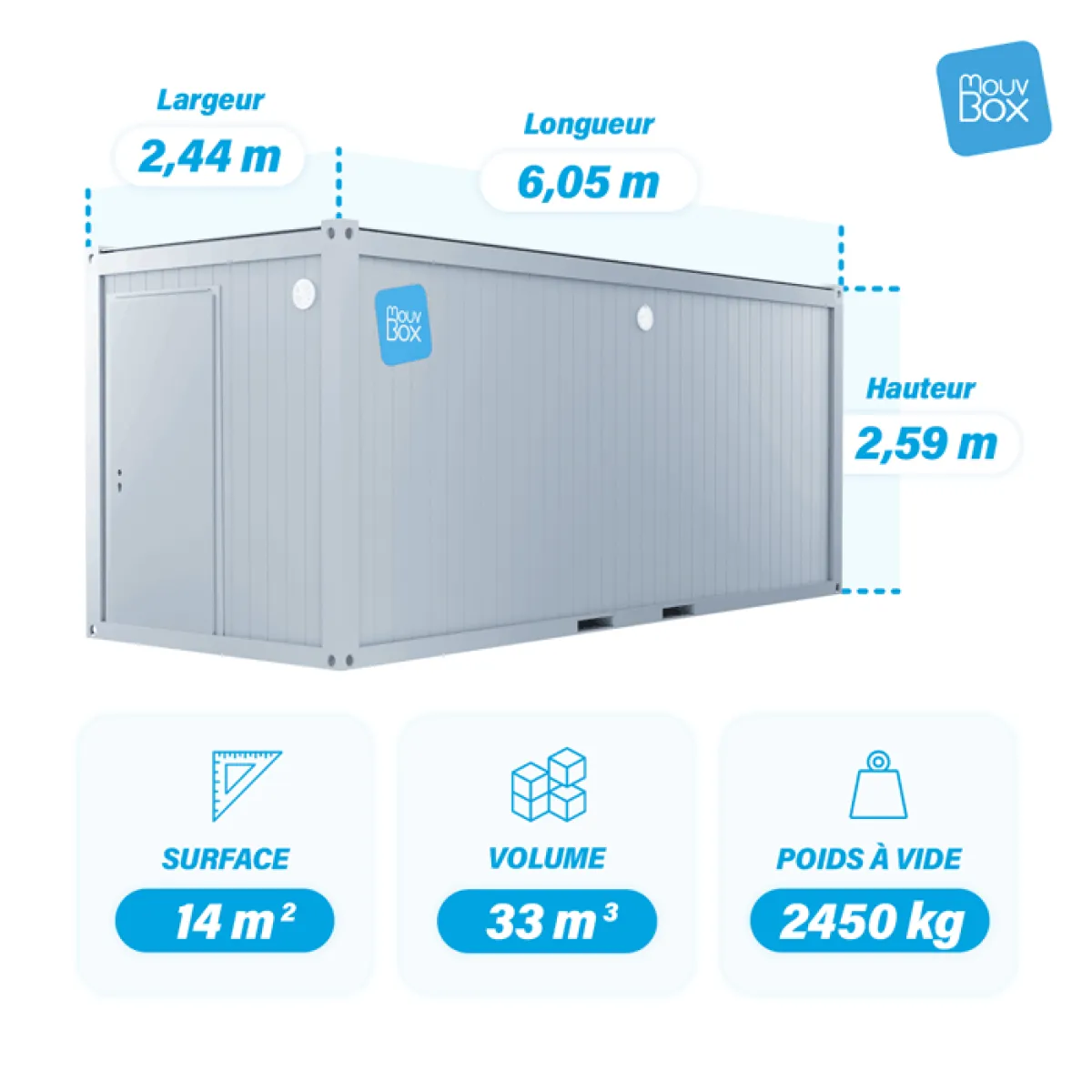 Sanitärcontainer 20 Fuß neu