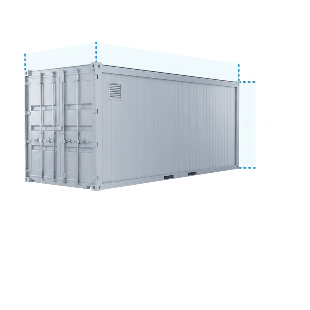 Bloc sanitaire 20 pieds (2 WC, 2 urinoirs, 2 douches, 5 lavabos)