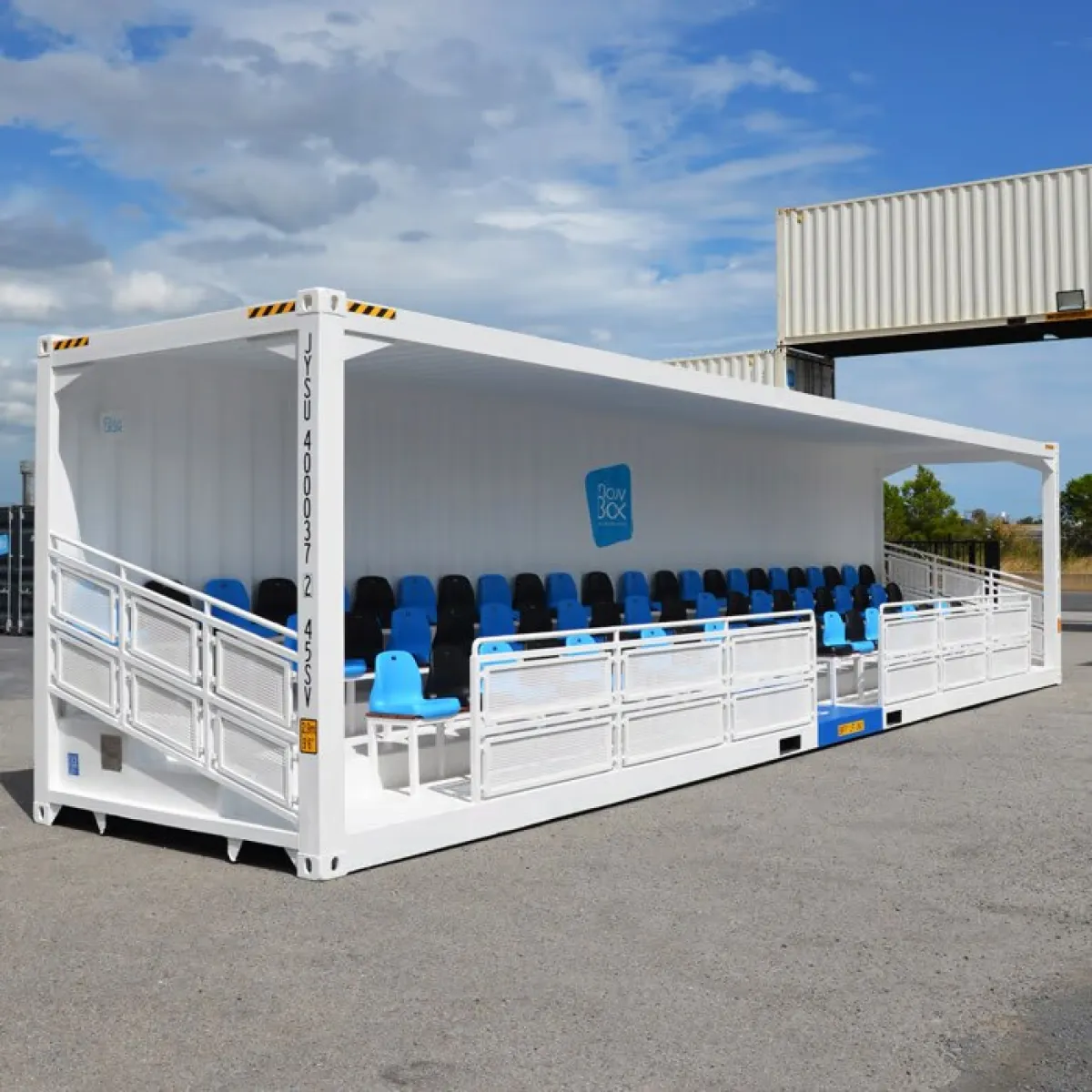 Zeecontainer 40 voet High Cube Tribune Box nieuw