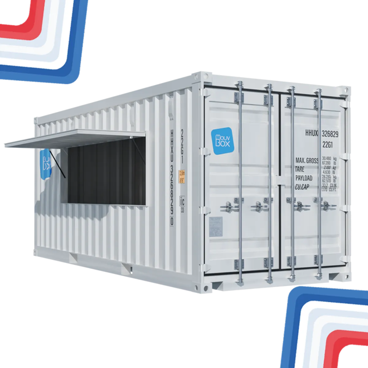 Zeecontainer 20 voet DRY Snack Box nieuw
