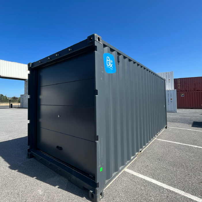 Zeecontainer 10 voet DRY sectionaaldeur nieuw