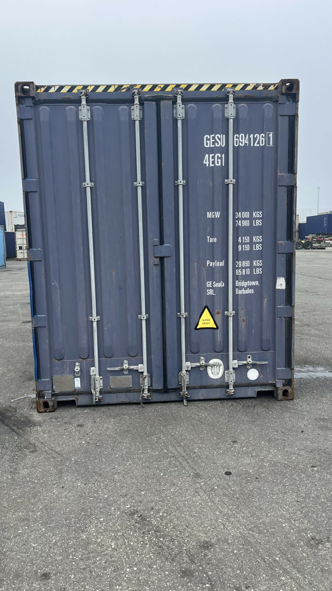 Container maritime 40' HC occasion